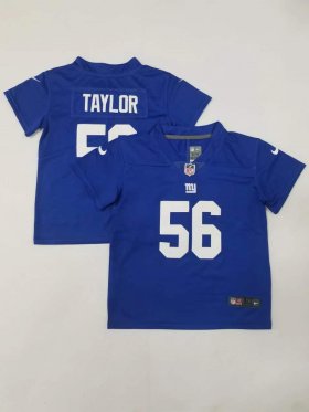 Wholesale Cheap Toddler New York Giants #56 Lawrence Taylor Limited Blue Vapor Stitched Jersey