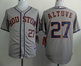 Wholesale Cheap Astros #27 Jose Altuve Grey Cool Base Stitched MLB Jersey