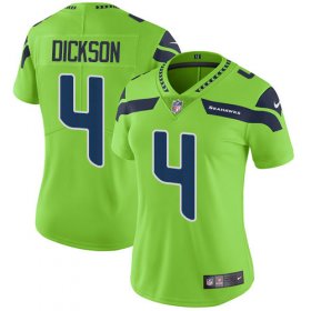 Wholesale Cheap Nike Seahawks #4 Michael Dickson Green Women\'s Stitched NFL Limited Rush Jersey