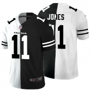 Cheap Atlanta Falcons #11 Julio Jones Men's Black V White Peace Split Nike Vapor Untouchable Limited NFL Jersey