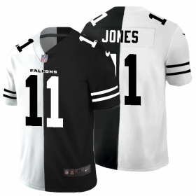 Cheap Atlanta Falcons #11 Julio Jones Men\'s Black V White Peace Split Nike Vapor Untouchable Limited NFL Jersey
