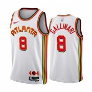 Wholesale Cheap Men's Atlanta Hawks #8 Danilo Gallinari 2022-23 White Association Edition Stitched Jersey