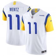 Cheap Men's Los Angeles Rams #11 Carson Wentz White 2023 F.U.S.E. Vapor Untouchable Limited Football Stitched Jersey