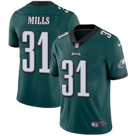 Wholesale Cheap Nike Eagles #31 Jalen Mills Midnight Green Team Color Men\'s Stitched NFL Vapor Untouchable Limited Jersey