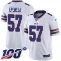 Wholesale Cheap Nike Bills #57 A.J. Epenesas White Youth Stitched NFL 100th Season Vapor Untouchable Limited Jersey
