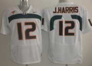 Wholesale Cheap Miami Hurricanes #12 Jacory Harris White Jersey