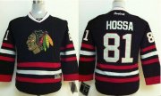 Wholesale Cheap Blackhawks #81 Marian Hossa Stitched Black Youth NHL Jersey