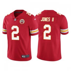 Wholesale Cheap Men\'s Kansas City Chiefs #2 Ronald Jones II Red Vapor Untouchable Limited Stitched Football Jersey