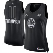 Wholesale Cheap Nike Golden State Warriors #11 Klay Thompson Black Women's NBA Jordan Swingman 2018 All-Star Game Jersey
