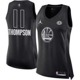 Wholesale Cheap Nike Golden State Warriors #11 Klay Thompson Black Women\'s NBA Jordan Swingman 2018 All-Star Game Jersey