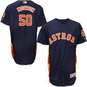 Wholesale Cheap Astros #50 Charlie Morton Navy Blue Flexbase Authentic Collection Stitched MLB Jersey