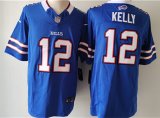 Wholesale Cheap Men's Buffalo Bills #12 Jim Kelly Blue 2023 F.U.S.E. Vapor Untouchable Limited Football Stitched Jersey