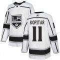 Wholesale Cheap Adidas Kings #11 Anze Kopitar White Road Authentic Stitched Youth NHL Jersey