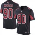 Wholesale Cheap Nike Cardinals #90 Robert Nkemdiche Black Men's Stitched NFL Limited Rush Jersey