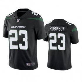 Cheap Men\'s New York Jets #23 James Robinson Black Vapor Untouchable Limited Stitched Jersey