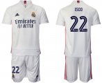 Wholesale Cheap Men 2020-2021 club Real Madrid home 22 white Soccer Jerseys