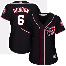 Wholesale Cheap Nationals #6 Anthony Rendon Navy Blue Alternate Women\'s Stitched MLB Jersey