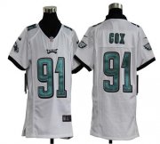 Wholesale Cheap Nike Eagles #91 Fletcher Cox White Youth Stitched NFL Elite Jersey