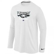 Wholesale Cheap Nike Philadelphia Eagles Critical Victory Long Sleeve T-Shirt White