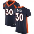 Wholesale Cheap Nike Broncos #30 Terrell Davis Navy Blue Alternate Men's Stitched NFL Vapor Untouchable Elite Jersey