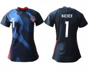 Wholesale Cheap Women 2020-2021 Season National Team America away aaa 1 blue Soccer Jerseys