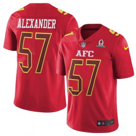 Wholesale Cheap Nike Bills #57 Lorenzo Alexander Red Men\'s Stitched NFL Limited AFC 2017 Pro Bowl Jersey