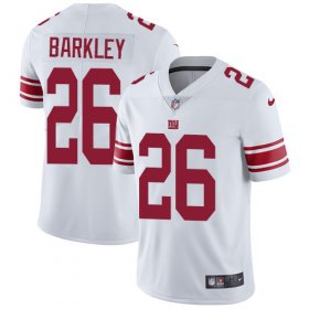 Wholesale Cheap Nike Giants #26 Saquon Barkley White Men\'s Stitched NFL Vapor Untouchable Limited Jersey