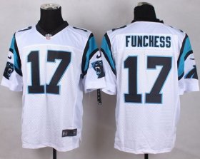 Wholesale Cheap Nike Panthers #17 Devin Funchess White Men\'s Stitched NFL Elite Jersey