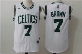 Wholesale Cheap Men's Boston Celtics #7 Jaylen Brown White Stitched NBA adidas Revolution 30 Swingman Jersey