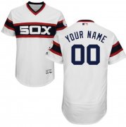 Wholesale Cheap Mens Chicago White Sox White Pullover Customized Flexbase Majestic MLB Collection Jersey