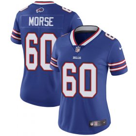Wholesale Cheap Nike Bills #60 Mitch Morse Royal Blue Team Color Women\'s Stitched NFL Vapor Untouchable Limited Jersey