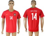Wholesale Cheap Portugal #14 William Home Soccer Country Jersey