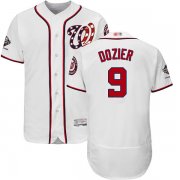 Wholesale Cheap Nationals #9 Brian Dozier White Flexbase Authentic Collection 2019 World Series Champions Stitched MLB Jersey