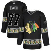 Wholesale Cheap Adidas Blackhawks #77 Kirby Dach Black Authentic Team Logo Fashion Stitched NHL Jersey