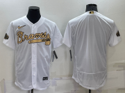 Wholesale Men's Atlanta Braves Blank White 2022 All Star Stitched Flex Base Nike Jersey