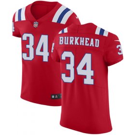 Wholesale Cheap Nike Patriots #34 Rex Burkhead Red Alternate Men\'s Stitched NFL Vapor Untouchable Elite Jersey