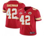 Wholesale Cheap Men's Kansas City Chiefs #42 Anthony Sherman Red 2021 Super Bowl LV Limited Stitched NFL Jersey