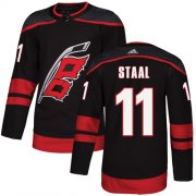 Wholesale Cheap Adidas Hurricanes #11 Jordan Staal Black Alternate Authentic Stitched NHL Jersey