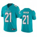 Cheap Men's Miami Dolphins #21 Jordan Poyer Aqua Vapor Limited Football Stitched Jersey