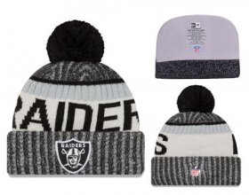 Wholesale Cheap NFL Oakland Raiders Logo Stitched Knit Beanies 013