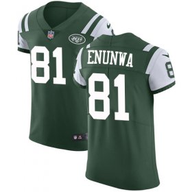 Wholesale Cheap Nike Jets #81 Quincy Enunwa Green Team Color Men\'s Stitched NFL Vapor Untouchable Elite Jersey