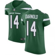 Wholesale Cheap Nike Jets #14 Sam Darnold Green Team Color Men's Stitched NFL Vapor Untouchable Elite Jersey