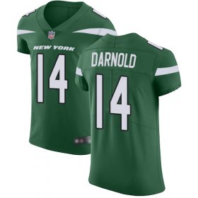 Wholesale Cheap Nike Jets #14 Sam Darnold Green Team Color Men\'s Stitched NFL Vapor Untouchable Elite Jersey