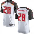 Wholesale Cheap Nike Buccaneers #28 Vernon Hargreaves III White Men's Stitched NFL New Elite Jersey