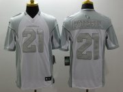 Wholesale Cheap Nike Cardinals #21 Patrick Peterson White Men's Stitched NFL Limited Platinum Jersey