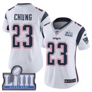Wholesale Cheap Nike Patriots #23 Patrick Chung White Super Bowl LIII Bound Women's Stitched NFL Vapor Untouchable Limited Jersey