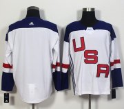 Wholesale Cheap Team USA Blank White 2016 World Cup Stitched NHL Jersey