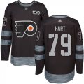 Wholesale Cheap Adidas Flyers #79 Carter Hart Black 1917-2017 100th Anniversary Stitched NHL Jersey