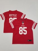 Wholesale Cheap Toddler San Francisco 49ers #85 George Kittle Limited Red Vapor Stitched Jersey