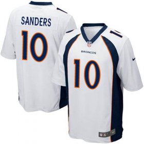Wholesale Cheap Nike Broncos #10 Emmanuel Sanders White Youth Stitched NFL New Elite Jersey